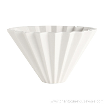 Coffee filter cup ceramic dripper Origami shape